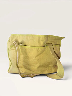 Toss Lime Green Geometric Tote Bag